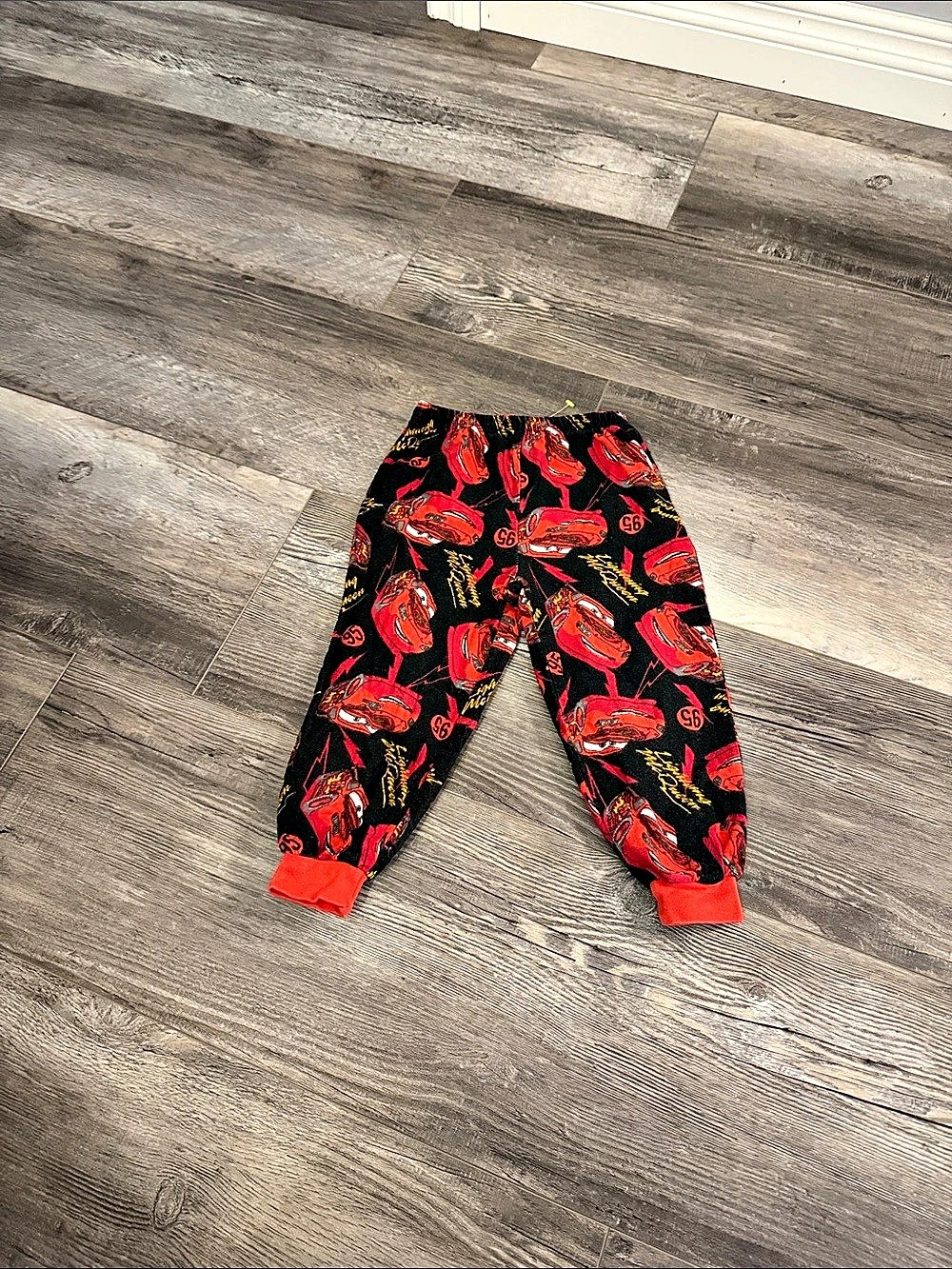 Disney Cars 2 Jogger Pants in Black & Red Size 2T